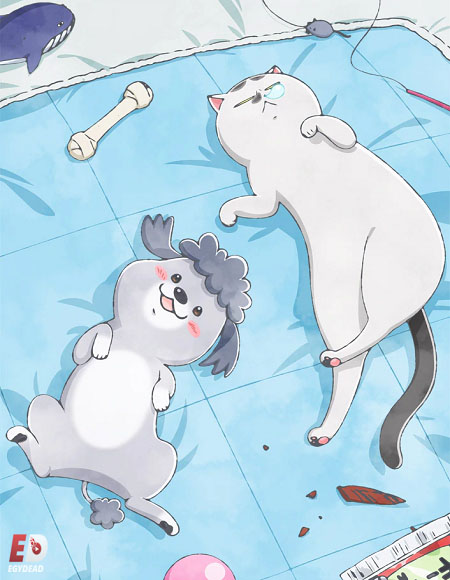 Inu to Neko Docchi mo Katteru to Mainichi Tanoshii الحلقة 19